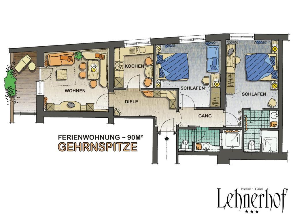 Pension Lehnerhof Leutasch Bilik gambar